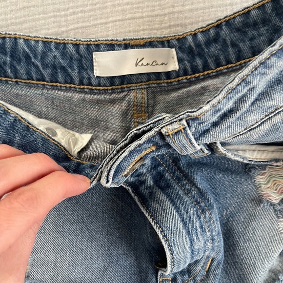 KanCan distressed high waisted denim shorts size 25 - Picture 3 of 7